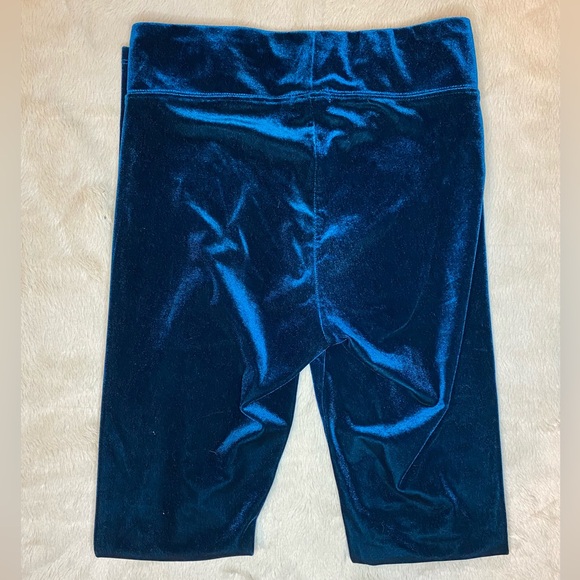 Garage Teal Velour Leggings - Picture 4 of 7